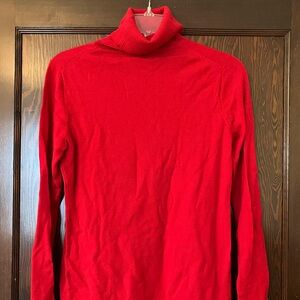 Simple Red Turtleneck